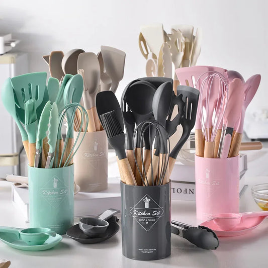 12PCS Silicone Kitchen Utensil Set