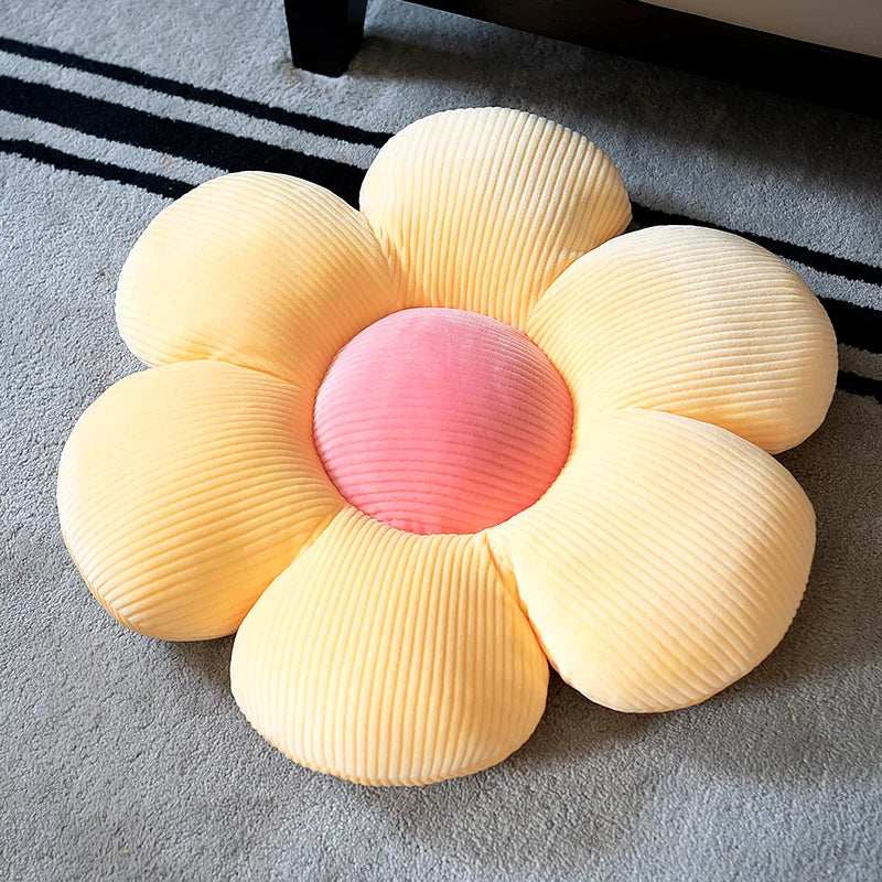 Stuffed Six-Petal Flower Cushion