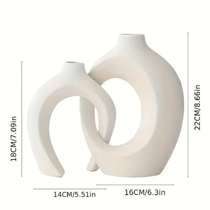 Hollow Ceramic Vases for Modern Home Decor