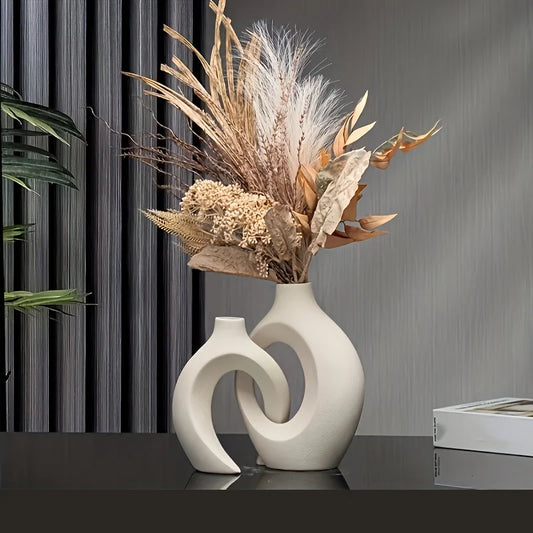 Hollow Ceramic Vases for Modern Home Decor