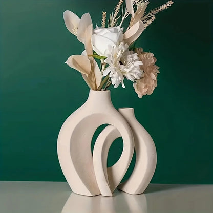 Hollow Ceramic Vases for Modern Home Decor