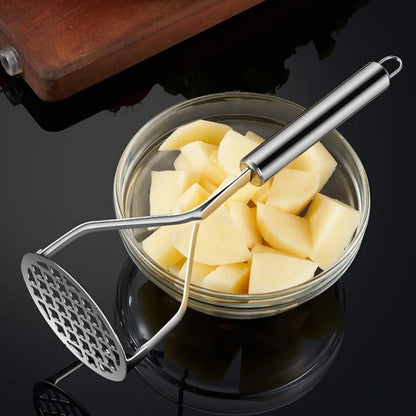 Stainless Steel Potato Masher Puree Press Fruit Crusher