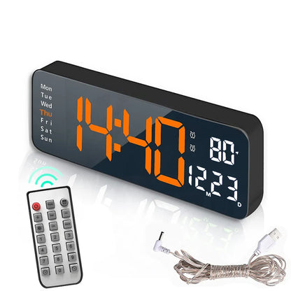 Smart Mute LED Wall Clock