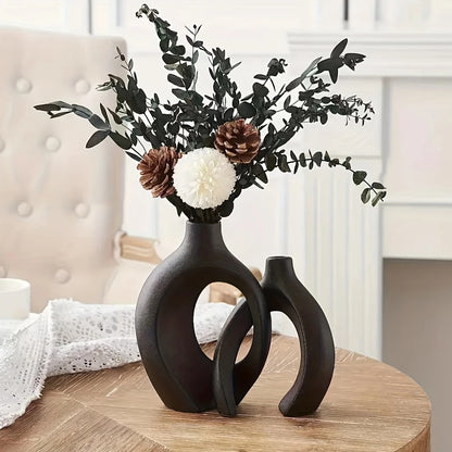 Hollow Ceramic Vases for Modern Home Decor