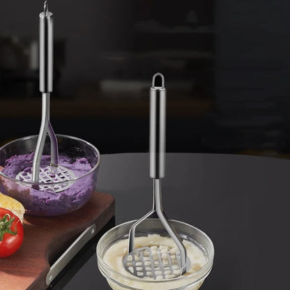 Stainless Steel Potato Masher Puree Press Fruit Crusher